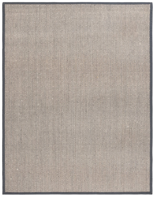Safavieh Msr9441 Natural Fiber Power Loomed  Rug Natural / Dark Grey 8' x 10'