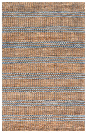 Safavieh Martha Hand-Tufted Natural Jute Wool Rug In Light Blue — Low-Profile, Coastal Contemporary Texture 6'-0" x 6'-0" MSR9525L-6SQ