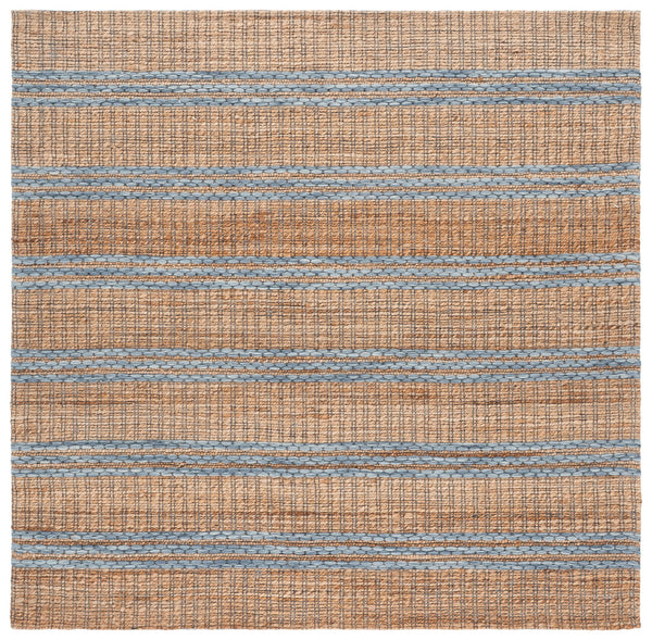 Safavieh Martha Hand-Tufted Natural & Light Blue Area Rug, 8X10 Artisan Jute-Wool-Cotton Blend For Modern Homes 9'-0" x 12'-0" MSR9525L-9