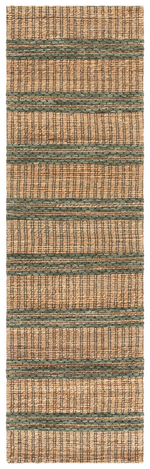 Safavieh Martha Hand-Tufted Natural & Green Area Rug — Jute Wool Cotton Blend, Artisanal Texture For Modern Spaces 6'-0" x 6'-0" MSR9525Y-6SQ