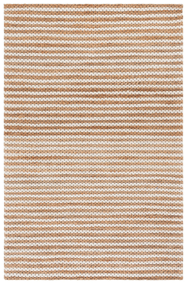 Safavieh Martha Natural Ivory Round Rug — Hand-Tufted Jute Wool Cotton Blend, Low-Profile Modern Texture 6'-0" x 6'-0" MSR9526A-6R