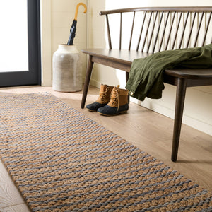 Safavieh Martha Hand‑Tufted Round Area Rug In Natural And Charcoal Tones — Jute, Wool & Cotton Blend Luxury 6'-0" x 6'-0" MSR9526H-6R