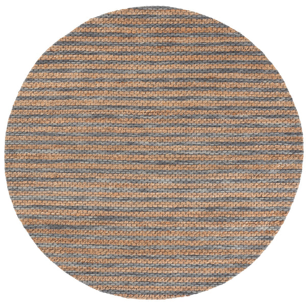 Safavieh Martha Hand-Tufted Natural Charcoal Runner Rug — Low-Pile Jute Wool Cotton Blend For Hallways 2'-3" x 8'-0" MSR9526H-28