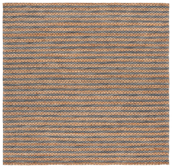 Safavieh Martha Hand-Tufted Natural Charcoal Runner Rug — Low-Pile Jute Wool Cotton Blend For Hallways 2'-3" x 8'-0" MSR9526H-28