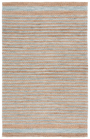 Safavieh Martha Hand-Tufted Round Area Rug In Natural And Light Blue Tones — Jute, Wool & Cotton Blend, Coastal Artisan Feel 6'-0" x 6'-0" MSR9526L-6R