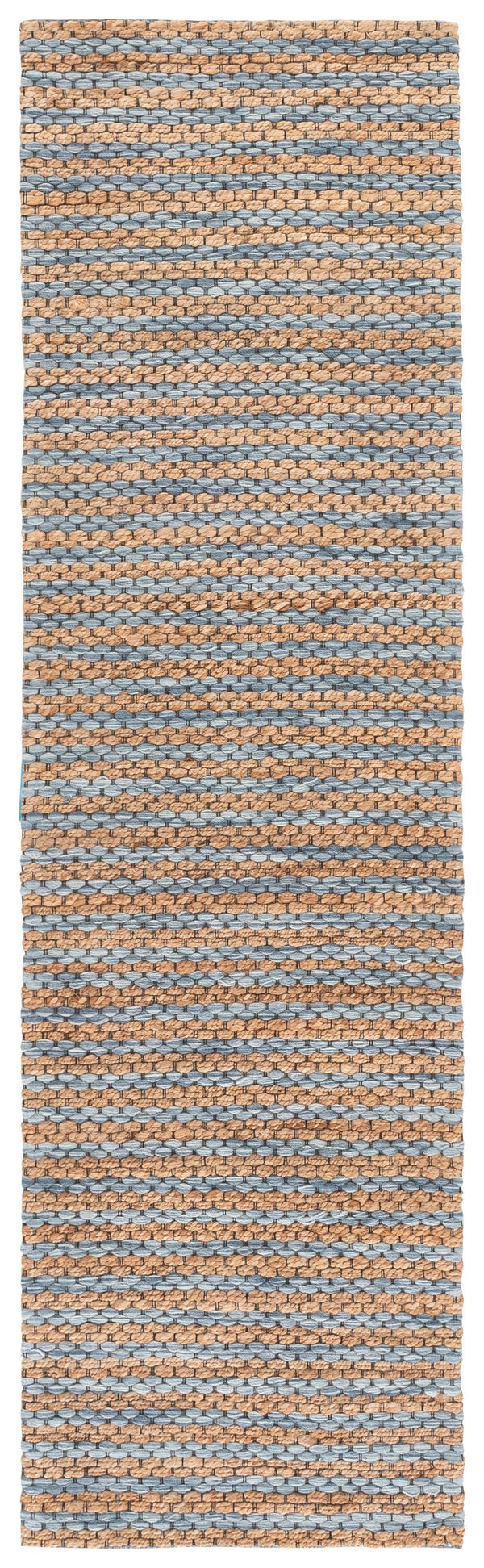 Safavieh Martha Hand-Tufted Natural And Blue Area Rug 8X10, Jute-Wool-Cotton Blend, Low Pile Coastal Chic 9'-0" x 12'-0" MSR9526M-9