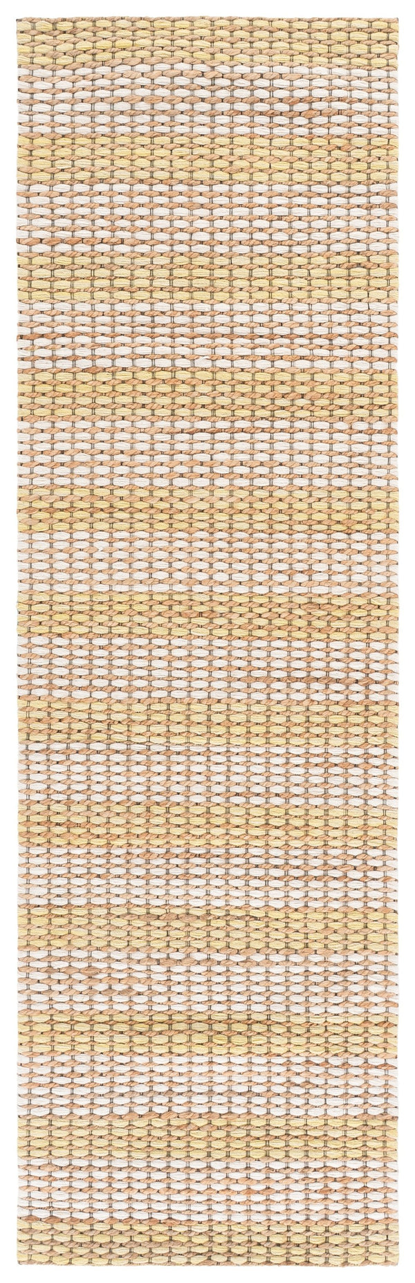 Safavieh Martha Natural Yellow Hand-Tufted Runner Rug, Low Pile Jute Wool Cotton Blend For Hallways 2'-3" x 8'-0" MSR9527D-28