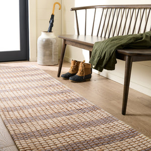Safavieh Martha Hand-Tufted Natural Grey Runner Rug — Jute Wool Cotton Blend, Low Pile Durability For Halls 2'-3" x 8'-0" MSR9527F-28