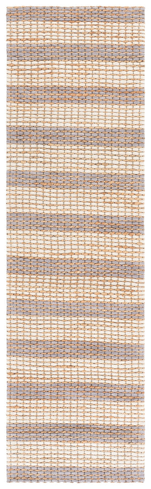 Safavieh Martha Hand-Tufted Natural Grey Runner Rug — Jute Wool Cotton Blend, Low Pile Durability For Halls 2'-3" x 8'-0" MSR9527F-28