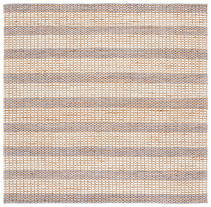 Safavieh Martha Hand-Tufted Natural Grey Runner Rug — Jute Wool Cotton Blend, Low Pile Durability For Halls 2'-3" x 8'-0" MSR9527F-28