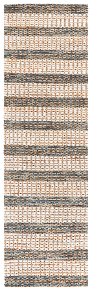 Safavieh Martha Hand-Tufted Natural Jute Wool Cotton Area Rug In Dark Blue — Minimalist, Durable Comfort Crafted In India 6'-0" x 6'-0" MSR9527M-6SQ