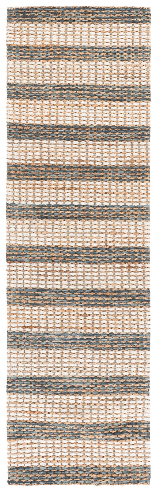 Safavieh Martha Hand-Tufted Natural Jute Wool Cotton Area Rug In Dark Blue — Minimalist, Durable Comfort Crafted In India 6'-0" x 6'-0" MSR9527M-6SQ