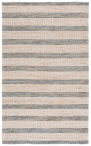 Safavieh Martha Hand-Tufted Natural & Dark Blue Area Rug — Jute, Wool, Cotton Blend For Coastal Modern Warmth 8'-0" x 10'-0" MSR9527M-8