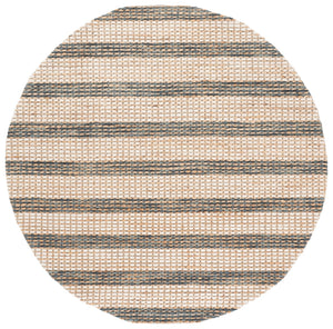 Safavieh Martha Hand-Tufted Natural & Dark Blue Area Rug — Jute, Wool, Cotton Blend For Coastal Modern Warmth 8'-0" x 10'-0" MSR9527M-8