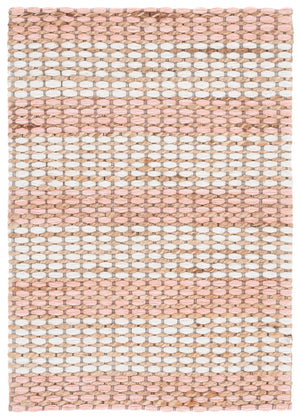 Safavieh Martha Hand-Tufted Natural Blush Area Rug – Jute Wool Cotton Blend, Low-Pile Textured Comfort 4'-0" x 6'-0" MSR9527U-4