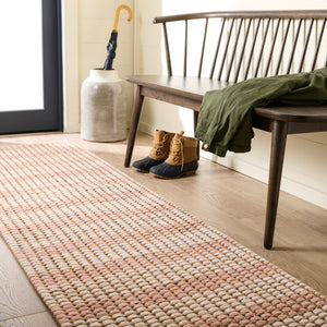 Safavieh Martha Modern Natural Blush Hand-Tufted Runner Rug — Jute Wool Cotton Low-Profile Coastal Elegance 2'-3" x 8'-0" MSR9527U-28