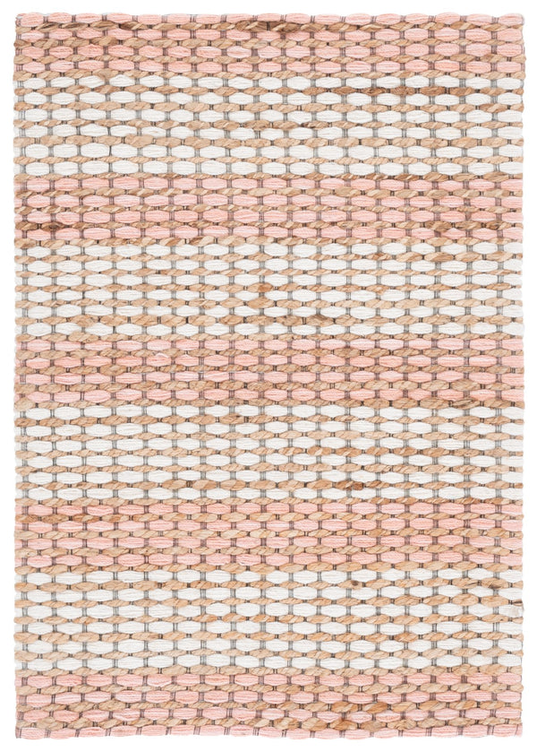 Safavieh Martha Hand-Tufted Natural Blush Square Rug — Jute Wool Cotton Blend, Low-Profile Texture & Warmth 6'-0" x 6'-0" MSR9527U-6SQ