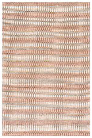 Safavieh Martha Hand-Tufted Natural Blush Area Rug – Jute Wool Cotton Blend, Low-Pile Textured Comfort 4'-0" x 6'-0" MSR9527U-4