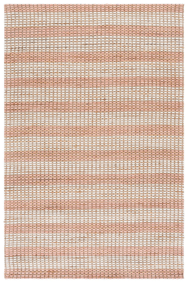 Safavieh Martha Natural Blush Hand-Tufted Jute Wool Cotton Rug — Soft Textured Solid Tone, Artisan Made In India 5'-0" x 8'-0" MSR9527U-5