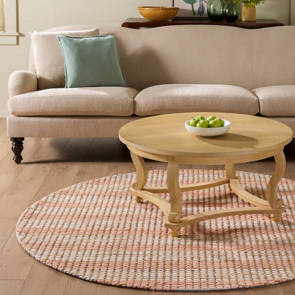 Safavieh Martha Modern Natural Blush Hand-Tufted Runner Rug — Jute Wool Cotton Low-Profile Coastal Elegance 2'-3" x 8'-0" MSR9527U-28