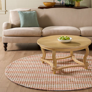 Safavieh Martha Natural Blush Hand-Tufted Jute Wool Cotton Rug — Soft Textured Solid Tone, Artisan Made In India 5'-0" x 8'-0" MSR9527U-5