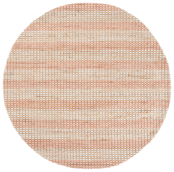 Safavieh Martha Hand-Tufted Natural Blush Area Rug — 40% Jute 40% Wool 20% Cotton, Minimalist Warm Texture 8'-0" x 10'-0" MSR9527U-8