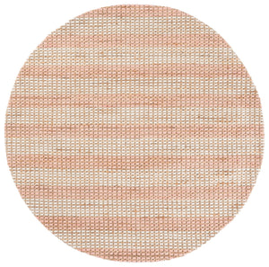 Safavieh Martha Hand-Tufted Natural Blush Square Rug — Jute Wool Cotton Blend, Low-Profile Texture & Warmth 6'-0" x 6'-0" MSR9527U-6SQ