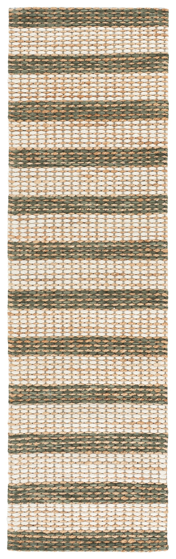 Safavieh Martha Hand‑Tufted Natural Green Area Rug — Jute Wool Cotton Blend, Low‑Profile Texture For Living Rooms 5'-0" x 8'-0" MSR9527Y-5