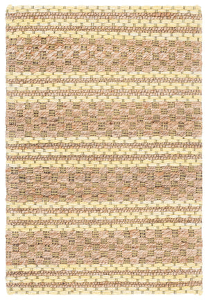 Safavieh Martha Hand-Tufted Round Area Rug In Natural & Yellow — Jute Wool Cotton Blend, Low-Profile Comfort 6'-0" x 6'-0" MSR9528D-6R