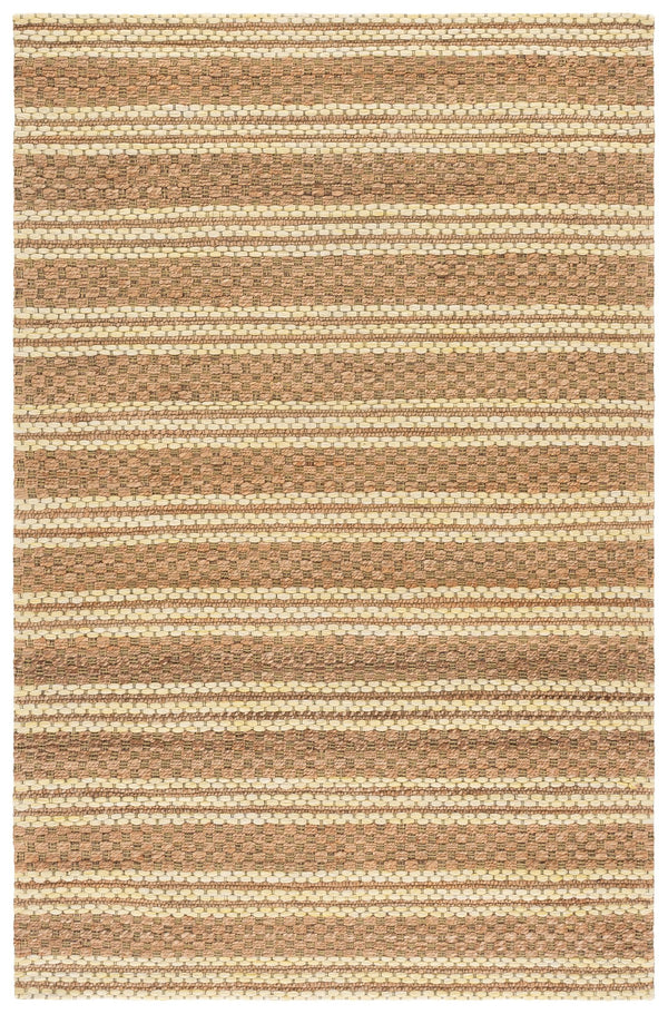 Safavieh Martha Hand-Tufted Round Area Rug In Natural & Yellow — Jute Wool Cotton Blend, Low-Profile Comfort 6'-0" x 6'-0" MSR9528D-6R