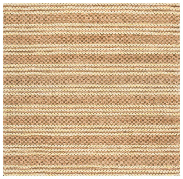 Safavieh Martha Hand-Tufted Natural Yellow Area Rug — Jute Wool Cotton Blend, Low Pile Coastal Modern Accent 4'-0" x 6'-0" MSR9528D-4