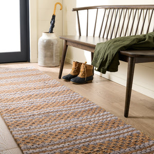 Safavieh Martha Hand-Tufted Natural Grey Area Rug — Artisanal Jute-Wool-Cotton Blend, Soft Neutral Anchor For Rooms 6'-0" x 6'-0" MSR9528F-6SQ