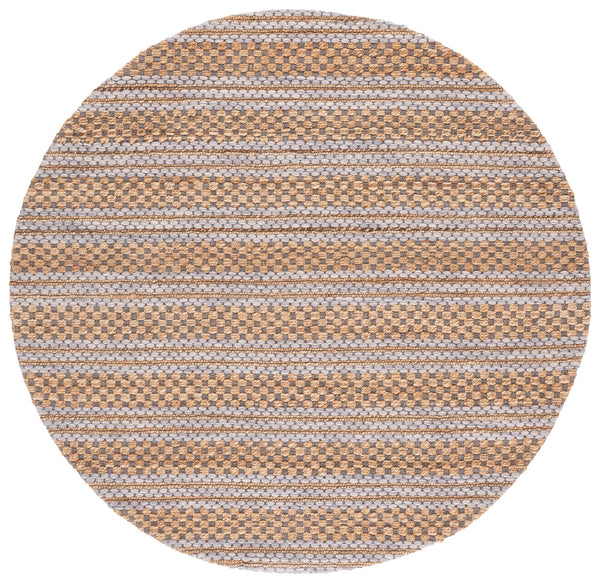 Safavieh Martha Hand-Tufted Natural Grey Area Rug — Artisanal Jute-Wool-Cotton Blend, Soft Neutral Anchor For Rooms 6'-0" x 6'-0" MSR9528F-6SQ