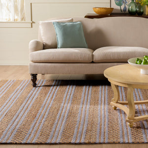 Safavieh Martha Hand-Tufted Natural Grey Area Rug — Artisanal Jute-Wool-Cotton Blend, Soft Neutral Anchor For Rooms 6'-0" x 6'-0" MSR9528F-6SQ