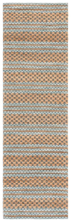 Safavieh Martha Hand‑Tufted Natural Jute Wool Rug In Light Blue — Low‑Pile, Coastal Contemporary Elegance For Rooms 8'-0" x 10'-0" MSR9528L-8