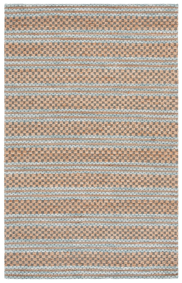 Safavieh Martha Hand‑Tufted Natural Jute Wool Rug In Light Blue — Low‑Pile, Coastal Contemporary Elegance For Rooms 8'-0" x 10'-0" MSR9528L-8