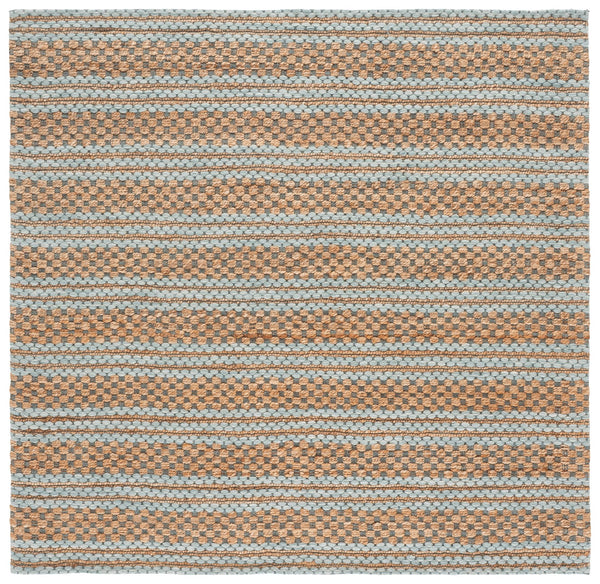 Safavieh Martha Hand‑Tufted Natural Jute Wool Rug In Light Blue — Low‑Pile, Coastal Contemporary Elegance For Rooms 8'-0" x 10'-0" MSR9528L-8