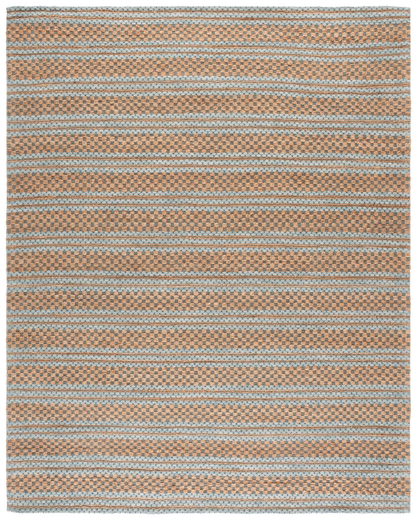 Safavieh Martha Hand‑Tufted Natural Jute Wool Rug In Light Blue — Low‑Pile, Coastal Contemporary Elegance For Rooms 8'-0" x 10'-0" MSR9528L-8
