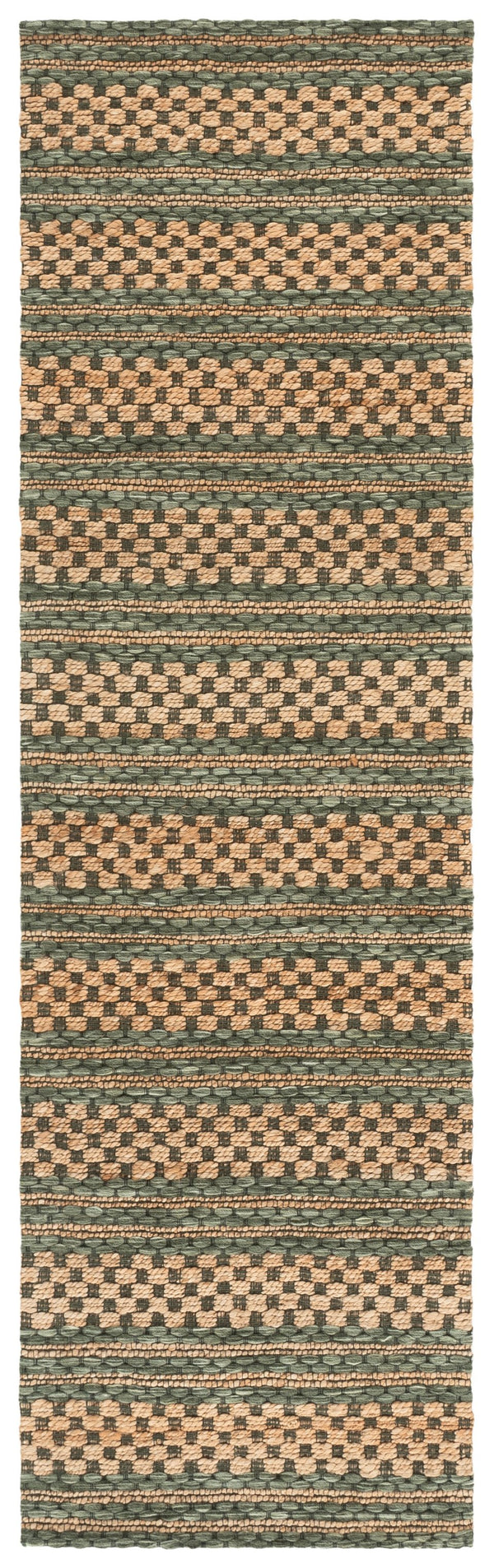 Safavieh Martha Hand‑Tufted Natural Green Square Rug – Jute Wool Cotton Blend, Low‑Pile, Coastal Modern Style 6'-0" x 6'-0" MSR9528Y-6SQ
