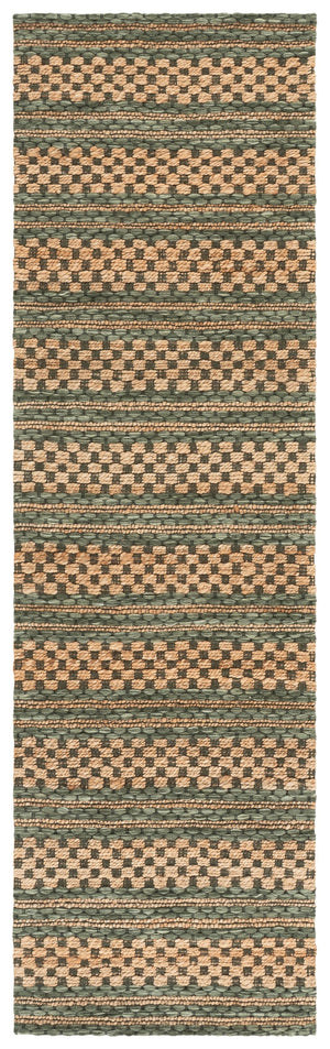 Safavieh Martha Hand-Tufted Natural Green Area Rug — Low-Profile Jute-Wool-Cotton Blend For Serene Modern Rooms 6'-0" x 9'-0" MSR9528Y-6