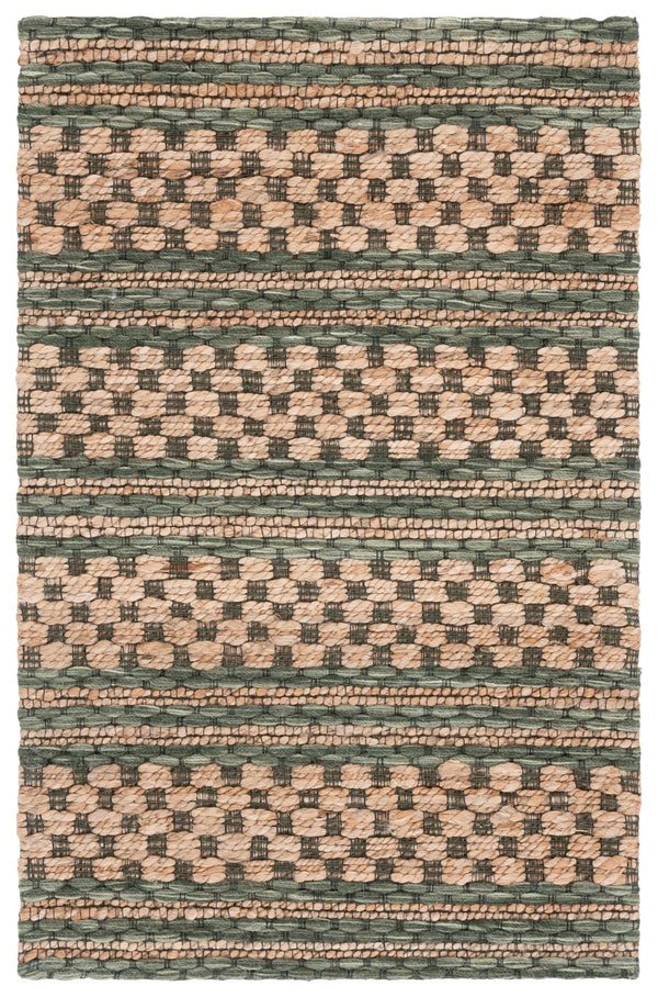 Safavieh Martha Hand-Tufted Round Area Rug In Natural Green Tones, Jute-Wool-Cotton Blend, Low Pile Comfort And Texture 6'-0" x 6'-0" MSR9528Y-6R