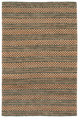 Safavieh Martha Hand-Tufted Natural Green Area Rug — Low-Profile Jute-Wool-Cotton Blend For Serene Modern Rooms 6'-0" x 9'-0" MSR9528Y-6