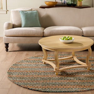 Safavieh Martha Hand-Tufted Natural Green Rug With Jute, Wool & Cotton Blend For Durable Low-Pile Comfort And Style 8'-0" x 10'-0" MSR9528Y-8