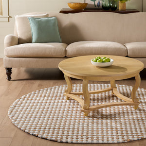 Safavieh Martha Hand-Tufted Natural Ivory Area Rug — Jute Wool Cotton Blend, Low-Profile Minimalist Texture 5'-0" x 8'-0" MSR9529A-5
