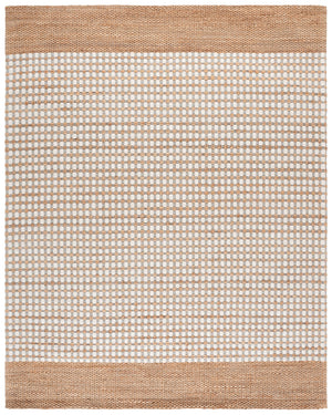 Safavieh Martha Hand-Tufted Natural Ivory Area Rug — Jute Wool Cotton Blend, Low-Profile Minimalist Texture 5'-0" x 8'-0" MSR9529A-5