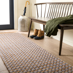Safavieh Martha Hand-Tufted Natural Grey Rug — Low-Profile Jute Wool Cotton Blend For Modern Living Rooms 5'-0" x 8'-0" MSR9529F-5