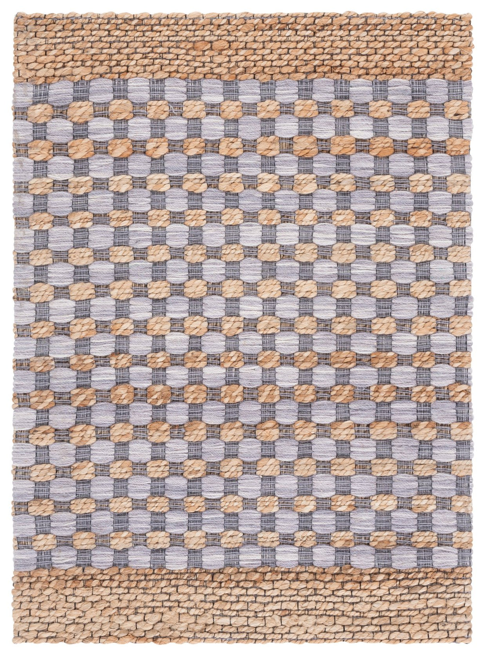 Safavieh Martha Hand-Tufted Natural Grey Runner Rug — Jute Wool Cotton Blend, Low Pile, Coastal Modern Elegance 2'-3" x 8'-0" MSR9529F-28