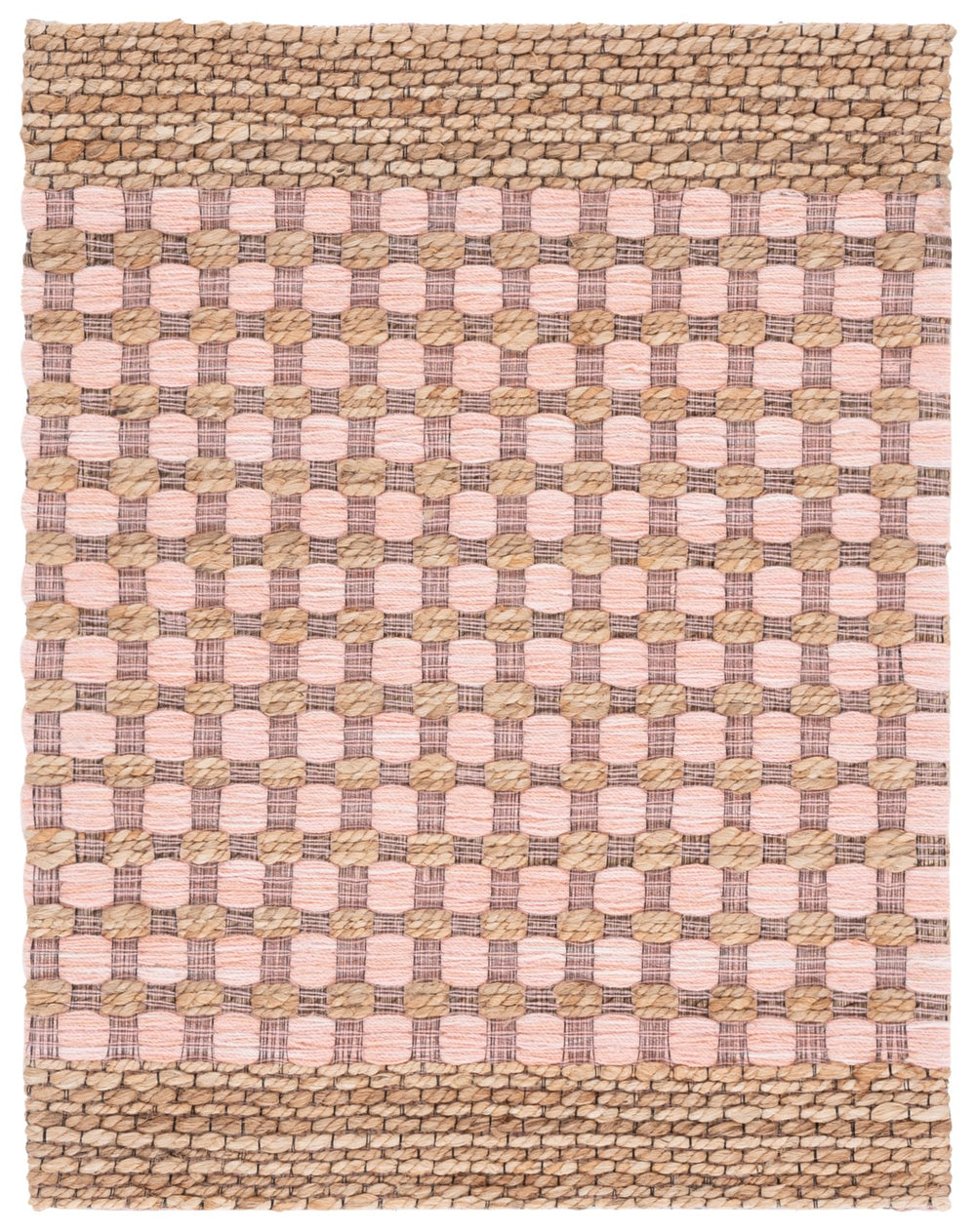 Safavieh Martha Natural Blush Hand-Tufted Runner Rug — Jute Wool Cotton Blend, Soft Blush Hallway Accent 2'-3" x 8'-0" MSR9529U-28