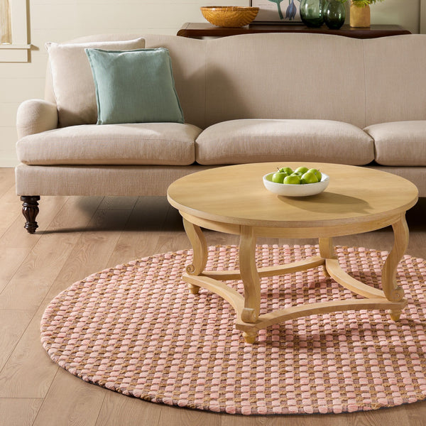 Safavieh Martha Handcrafted Jute-Wool Area Rug In Natural Blush — Soft Texture, Artisanal Warmth For Modern Spaces 9'-0" x 12'-0" MSR9529U-9