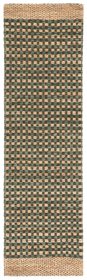 Safavieh Martha Hand-Tufted Natural Green Area Rug — Jute Wool Cotton Blend, Low-Profile 3/8" Pile, Coastal Calm 9'-0" x 12'-0" MSR9529Y-9